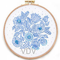 Цветы Набор для вышивания бисером и нитками без пялец VDV ВК-1001бп