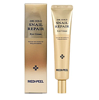 Регенерувальний крем для шкіри навколо очей із муцином равлика та золотом Medi Peel 24k Gold Snail Repair Eye Cream