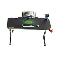 Геймерский игровой стол ULTRADESK Frag Desk Green ECS