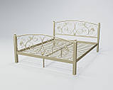 Ліжко Магнолія 160*200 металеве з ковкою, фото 6