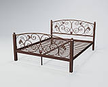 Ліжко Магнолія 160*200 металеве з ковкою, фото 8