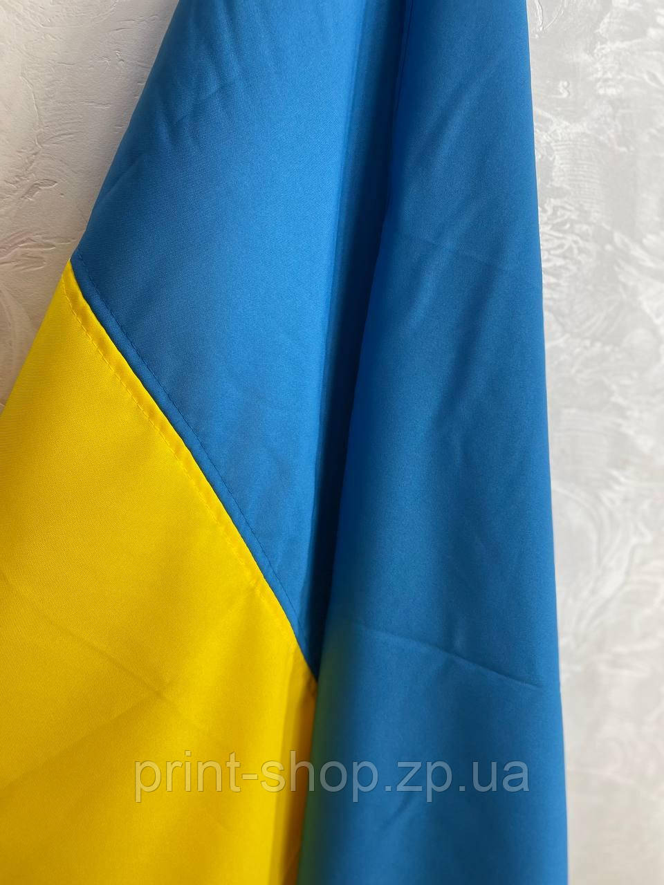Прапар України великий 135х86 см Блакитно-жовтий