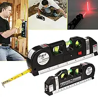 Лазерный уровень со встроенной рулеткой Laser Level Meter Pro 3 нивелир строительный