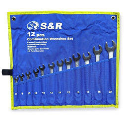 Набір комбінованих ключів S&R 12 шт. 8-22 мм