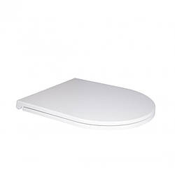 Сидіння для унітаза (Robin, Aries) з мікроліфтом Slim Duroplast,Quick relase 428x360x50 мм White Qtap Білий