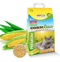 Наполнитель в котячий туалет (лоток) кукурузный Comfy Cornelius 7л / 3,8 кг Herbal (Травяной)