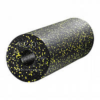 Масажний ролик (валик, ролер) гладкий 4FIZJO EPP PRO+ 45 x 14.5 см 4FJ0089 Black/Yellow