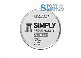 Кулі JSB Diabolo Simply 4.50 мм, 0.535г, 500 шт.