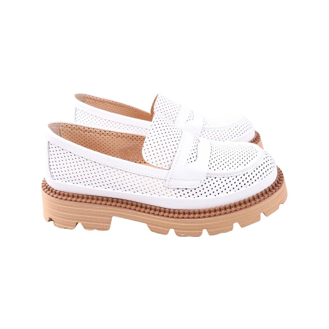 Туфлі жіночі Guero білі натуральна шкіра, 37, фото 1