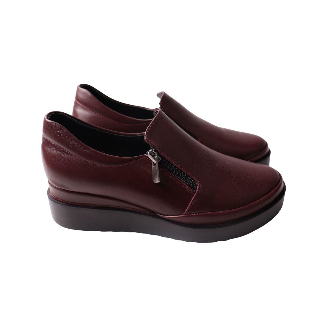 Туфлі жіночі Kesim бордові натуральна шкіра, 41, фото 1
