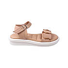 Босоніжки жіночі Aquamarin бежеві натуральна шкіра, 40, фото 3