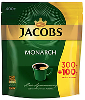 Кофе растворимый Якобс 400 грамм Гранулированный (сублимированный) Jacobs Monarch 300+100 грамм растворимый