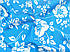 Джинс тенсел малюнок білі квіти, яскраво-блакитний, фото 2