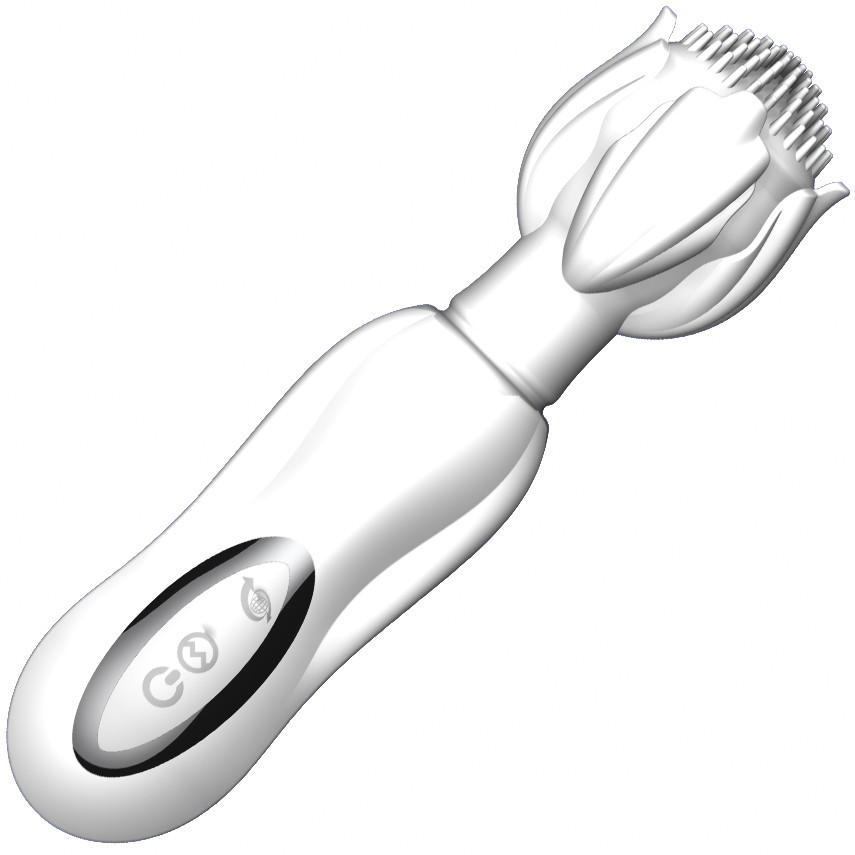Вібромасажер для стимуляції ерогенних зон - Multifunctional Vibrator білий
