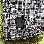 Спальний мішок Tramp Kingwood Long ковдра 230 см лівий оливковий, фото 2