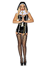 Leg Avenue Vinyl Sinful Sister XS Black, фото 4