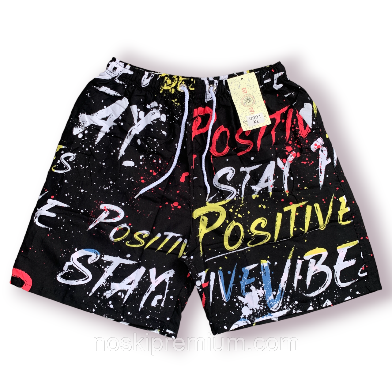 Шорти чоловічі Black Cyclone Est. 1971, розміри M-3XL, чорні, 0001, фото 1