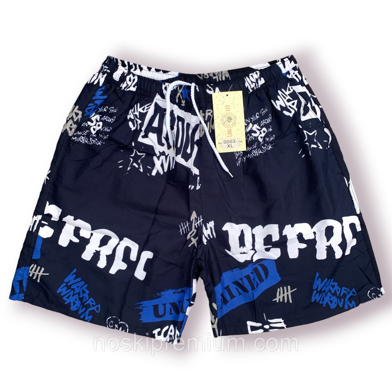 Шорти чоловічі Black Cyclone Est. 1971, розміри M-3XL, сині, 0003, фото 1