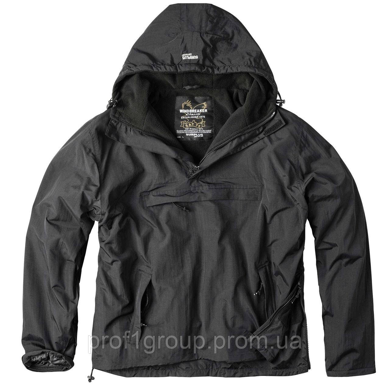 Анорак SURPLUS WINDBREAKER Black L