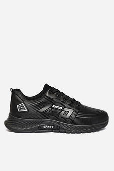 Кросівки чоловічі чорного кольору на шнурівці р.43 155433M