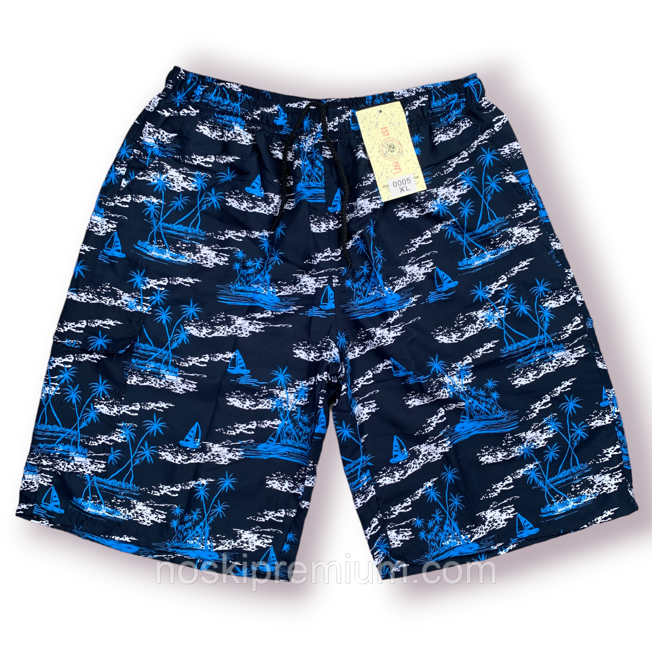 Шорти чоловічі Black Cyclone Est. 1971 бічна кишеня, розміри M-3XL, сині, 0005, фото 1