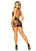 Leg Avenue Strappy Lace mini dress OS Black KW, фото 5