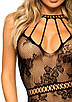 Leg Avenue Strappy Lace mini dress OS Black KW, фото 8