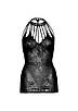 Leg Avenue Strappy Lace mini dress OS Black KW, фото 9