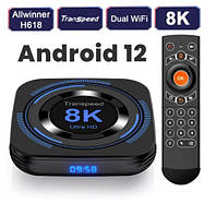 Смарт тв-приставка Transpeed H618 8K андроїд 12.0 4G/32G TV