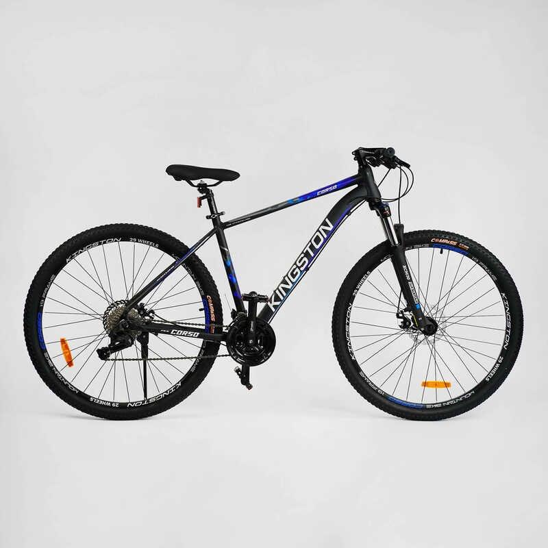 Велосипед Спортивний Corso "Kingston" 29" KN-29208 (1) рама алюмінієва 19``, обладнання L-TWOO 27 швидкостей, зібраний на 75