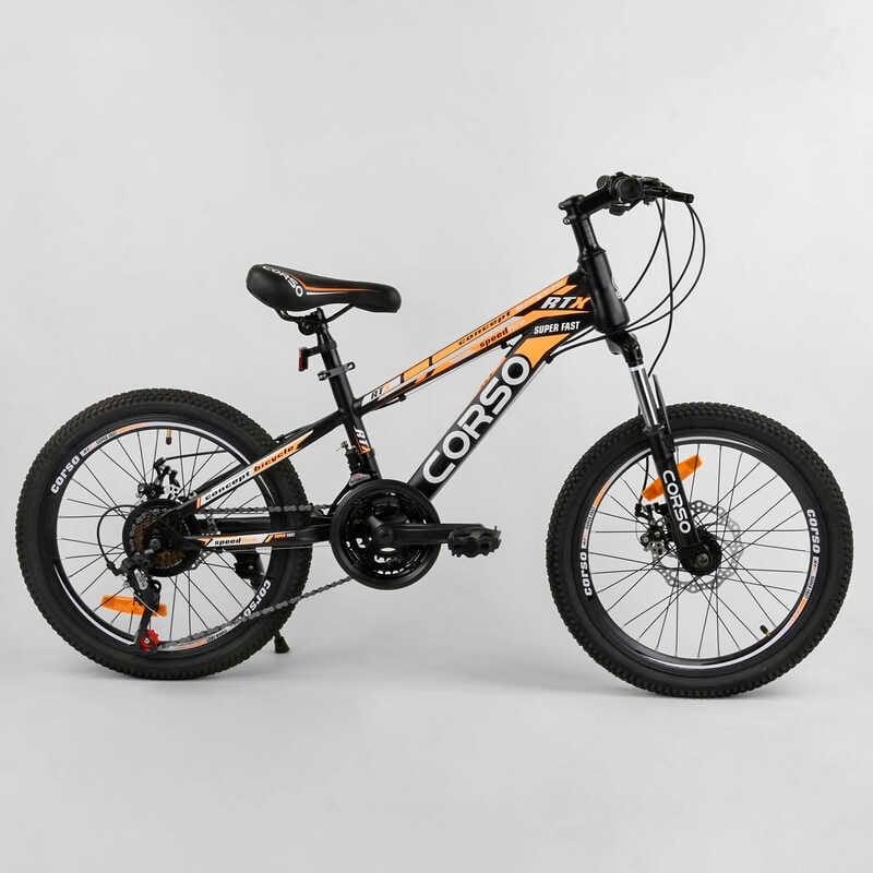 Велосипед Спортивний CORSO 20"дюймів 98627 (1) рама металева 11'', 21 швидкість, зібраний на 75
