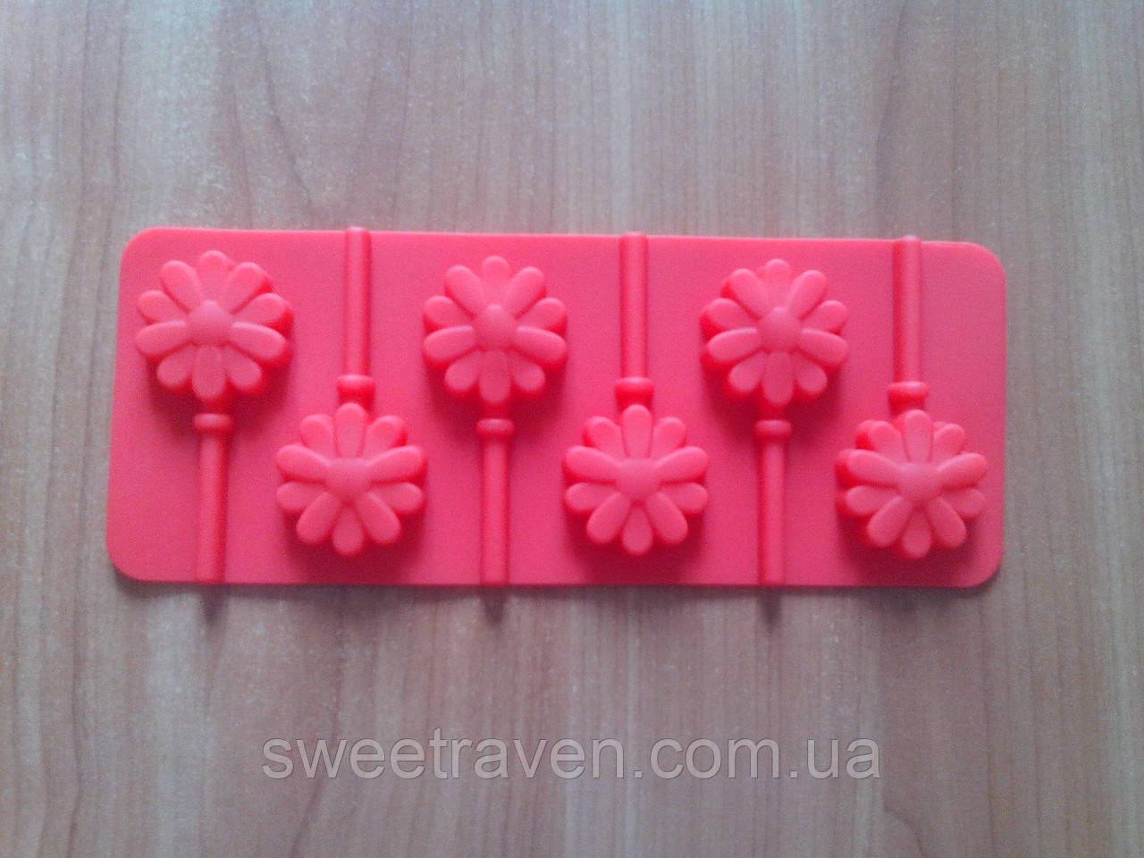 Форма силіконова для цукерок на паличці Ромашка, фото 1