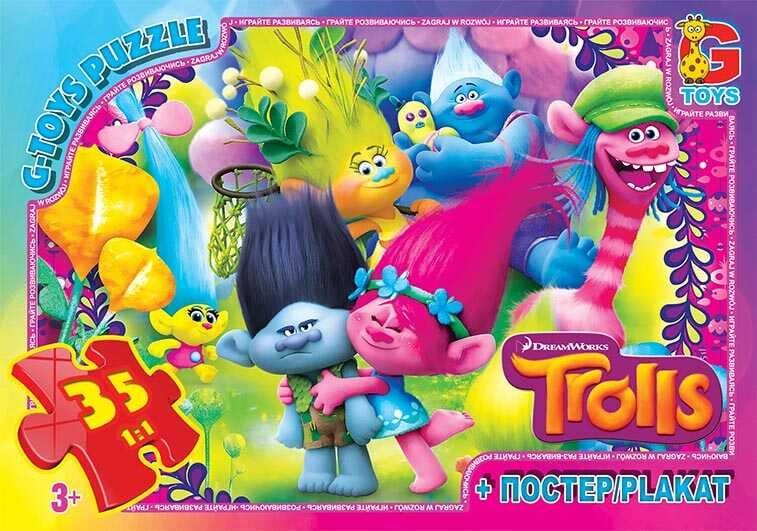Гр Пазли 35 ел. "G-Toys" "Тролі" TR 0075 (62) + постер