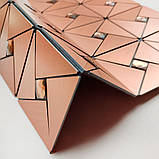 Самоклеюча алюмінієва плитка Мідна зі стразами 300х300х3мм, фото 7