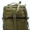 Рюкзак тактичний на 45л (50х30х20 см) M07, Оливковий / Військовий рюкзак / Армійський рюкзак, фото 3