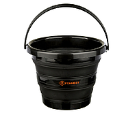 Відро Forrest Folding bucket силіконове складне, чорний 5 л. (FFB5Black)