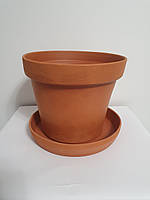 Горщик Теракота, 5 л глиняний / вазон для квітів, кімнатних (домашніх) рослин, (з червоної глини)