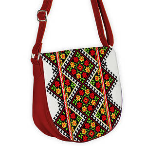 Молодіжна сумка Saddle "Український орнамент квітковий"