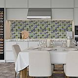 Самоклеюча поліуретанова плитка сіро-фіолетова мозаїка 305х305х1мм SW-00001194, фото 9