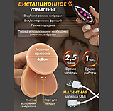 Фалоїмітатор реалістичний із підігрівом, Вібратор фаллос на присоску з пультом 22 см, Інтимні іграшки, фото 10