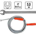 Трос для очищення каналізаційних труб YATO 9 мм х 5 м, фото 2