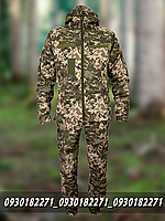 Камуфляжный softshell армейский костюм, софтшел, форма для военных пиксель 50