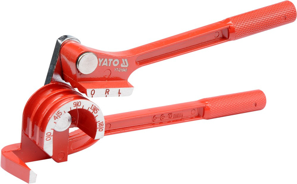 Трубогиб важільний для алюмінієвих та мідних труб YATO 1/4" 5/16" 3/8" 0-180°