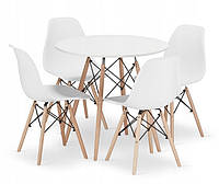 Стол + 4 стула в современном скандинавском стиле MUF-ART