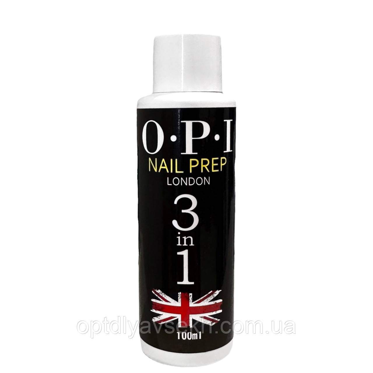 Рідина O.P.I 100 мл. для нігтів Nail prep 3в1 (зняття липкого шару, знежирення, очищення кистей)