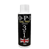 Рідина O.P.I 100 мл. для нігтів Nail prep 3в1 (зняття липкого шару, знежирення, очищення кистей)
