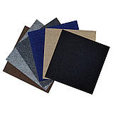 Самоклеюча плитка під ковролін чорна 600х600х4мм, фото 6