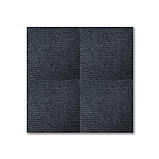 Самоклеюча плитка під ковролін темно-сіра 600х600х4мм, фото 7