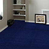 Самоклеюча плитка під ковролін синя 600х600х4мм, фото 9