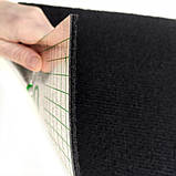 Самоклеюча плитка під ковролін чорна 600х600х4мм, фото 4